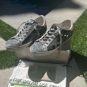 Golden Goose Super-star ⭐️ Camo Glitter